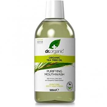 Dr. Organic Tea Tree Mouthwash, 500 ml