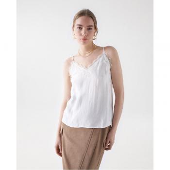 Top de mujer tirante de satén con detalle de encaje Salsa Jeans