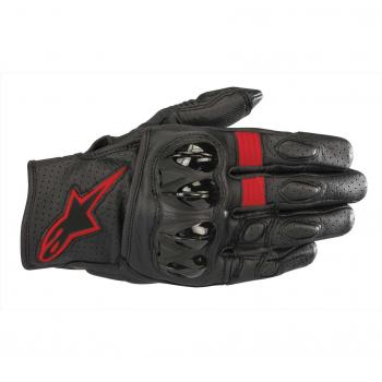 Alpinestars Celer V2 Perforated Motorcycle Gloves - Black Red (M)