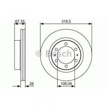 Bosch 0 986 479 R46 Disco de freno