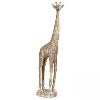 Figura Decorativa Romimex Beige Poliresina Jirafa 19 x 69 x 13 cm