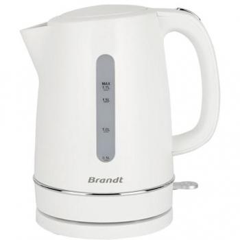 Hervidor de Agua Brandt BO1702W - 1,7 L - Base 360° - Blanco - Potencia 2200 W - Nivel de Agua Visible