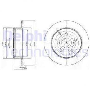 Disco de freno DELPHI BG4303, tipo: disco de freno, características: alta calidad, diseño optimizado para una mejor disipación del calor, resistencia a la deformación, bajo nivel de ruido durante el frenado,