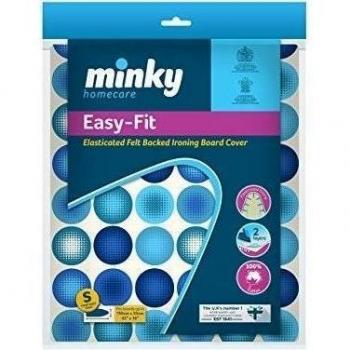 Minky Easyfit Ironing Board Cover 110x35cm Elasticated Easy Tie Pretty Design