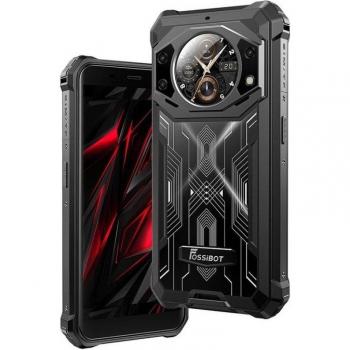 FOSSiBOT F101 Pro 8/128GB Negro Libre - Smartphone resistente con cámara triple AI, pantalla trasera de 1,32, batería de 10600mAh