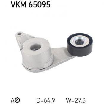 Polea tensora SKF VKM 65095, para correa de distribución, incluye características como rodamiento de alta calidad, diseño optimizado para reducir el ruido y la fricción, fabricada con materiales duraderos para una larga vida útil