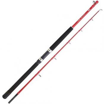 Caña de Curricán Daiwa Sensor - 1.54m, 7 Anillas, 2 Tramos, 260g, Potencia 12 lb