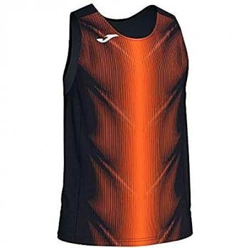 Joma Olimpia Camisetas, Hombre, Negro/Naranja, 2XL