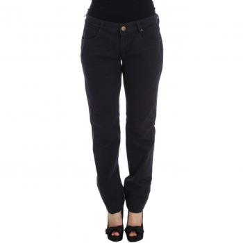 Ermanno Scervino Women's Cotton Blend Casual Fit Pants - IT40|S, Slim-fit Jeans, Black, Size: XS
