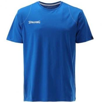 Camiseta de Manga Corta Spalding Essential para Hombre - Basketball Azul 2XL