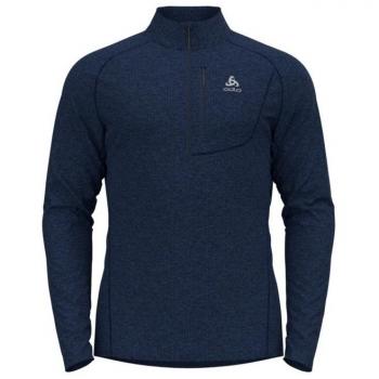 Forro polar Odlo Tencia Half Zip para hombre en color gris, talla XL