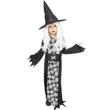 Disfraz Infantil de Bruja Telabruja Brillante en la Oscuridad con Sombrero - Licencia Oficial para Halloween, Talla XS