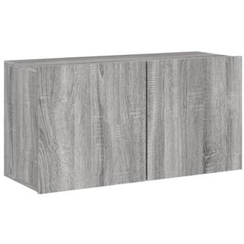 Mueble TV Multimedia Mural Sonoma 80x30x41 cm Gris