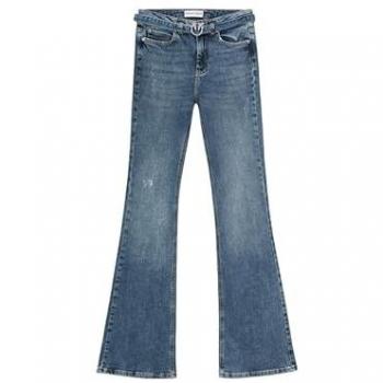 Pinko Women's Flare Fit Jeans in Dark Blue, Size 28