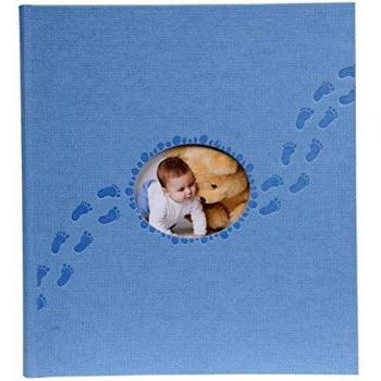 Exacompta Pilou Álbum Foto Encuadernado, Cubierta de Papel, Azul, 29 x 32 cm