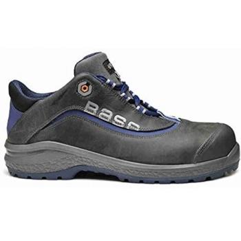 Base Protection, BE-JOY Calzado de Seguridad para Hombres y Mujeres, Gris y Azul, Talla 45