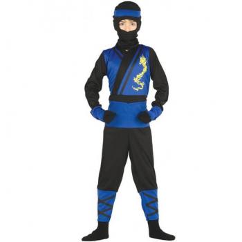Disfraz de Ninja azul y negro para niño