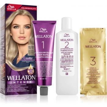 Wella Wellaton Intense Permanent Hair Dye with Argan Oil - Shade 10/81 Ultra Light Ash Blond