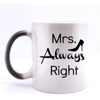 Diseño de alta calidad divertida mejor esposa - la Señora siempre tiene la razón y taza de café o té de la taza Morphing, tazas de cerámica, 11 oz