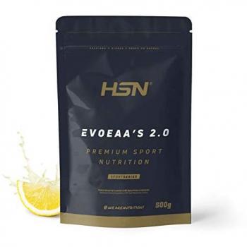 Aminoácidos Esenciales en Polvo HSN Evoeaa's Sabor Limón 500 g - 37 Tomas por Envase (Leucina, Isoleucina, Valina, Lisina, Metionina, Tre