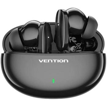 Auriculares Bluetooth Vention NBFB0 con Estuche de Carga, Autonomía 7h, Color Negro