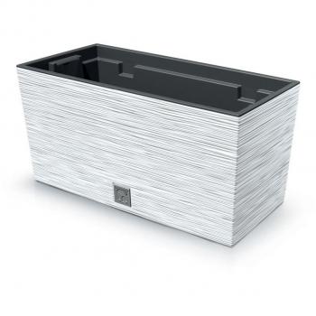 Macetero Blanco FURU con Depósito 8L - 39,5 x 18,5 x 19,5 cm