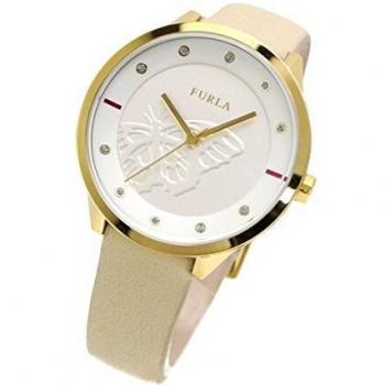 FURLA Womens Analogue Quartz Watch with Leather Strap R4251102529