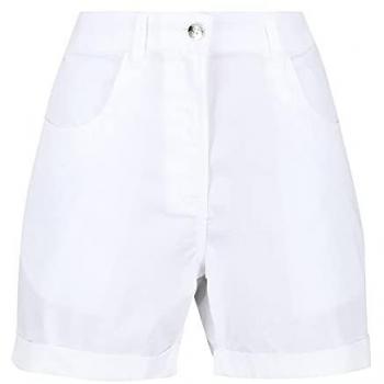 Pantalón Corto Chino Casual Pemma para Mujer Blanco, Talla 14
