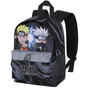 Mochila Naruto Kid Pequeña HS Fan, Gris, 25 x 35 cm, Capacidad 12 L