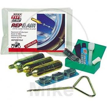Kit de reparación de pinchazos tubeless Rep & Air para neumáticos