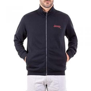 Jeep Sudadera para Hombre con Cremallera Completa Stickerei J8w, Hombre, Sudadera, O101159-B532-XXL, Blanco / Rojo, XX-Large