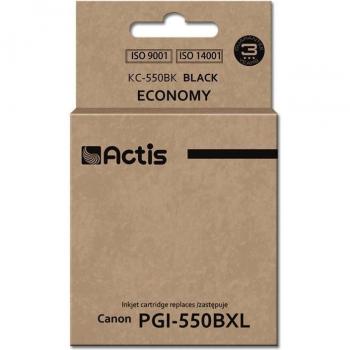 Cartucho de Tinta Compatible Actis KC-550Bk Negro 23ml con Chip - Rendimiento Estándar 300 Páginas Certificado TÜV