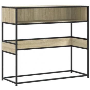 Mesa Consola de Madera de Ingeniería Roble Sonoma 90x35x80 cm