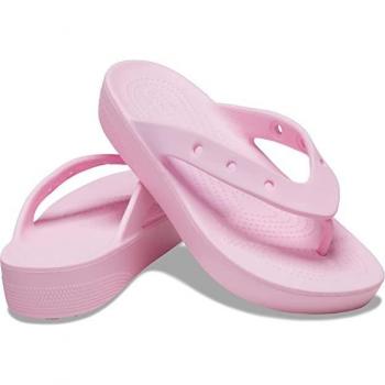 Chanclas de mujer Crocs Classic Platform Flip rosa - 36-37