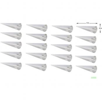 Set de 20 moldes con forma de cono