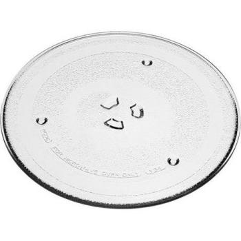 Plato giratorio de vidrio compatible con microondas Samsung MW71B/XEN, MW71C/BOL, MW71C/XEH, MW71E/XEH - Vhbw