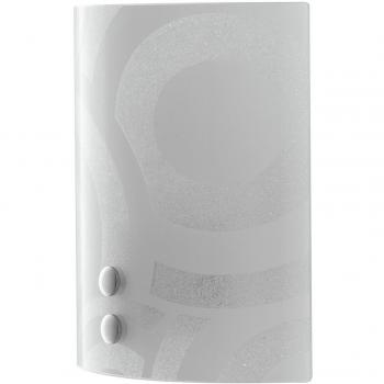 Aplique de pared Miro 1 bombilla Cristal blanco empotrable 23x23cm