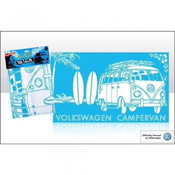 Volkswagen Tea Towel, Surf Sketch Blue by Volkswagen
