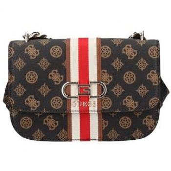 Guess Nelka Crossbody Flap Bag - Black, One Size, Women's Shoulder Handbag