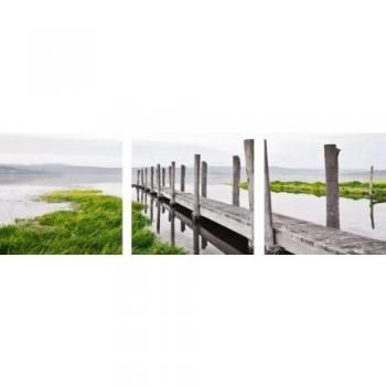 Eurographics DP-DT7035 Idyllic Jetty Deco Print - Tríptico adhesivo de pared