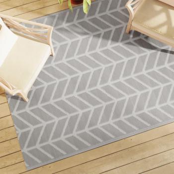 Alfombra exterior gris 160x230 cm PP