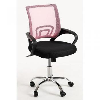 Silla de Escritorio Midi Pro Rosa y Negro
