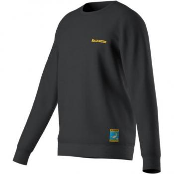 La Sportiva Men's Climbing on the Moon Sweatshirt - Carbon/Yellow, Size M