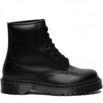 Botas Dr. Martens 1460 Bex Mono Vegan para mujer, color negro, tamaño 36, con cordones y suela plana
