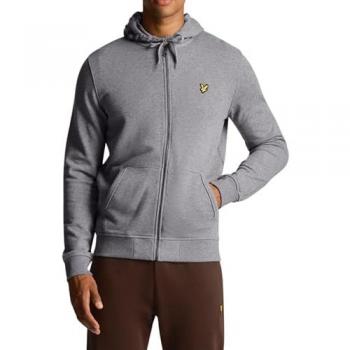 Lyle & Scott Men's Grey Zip Through Hoodie - Extra Small/Regular Size