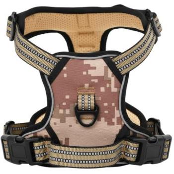Arnés para perros con correa y collar ajustable L Color Marrón