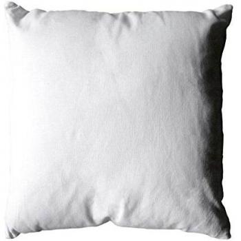 Cojín Desfundable Unicolor de Algodón Blanco 40x40 cm