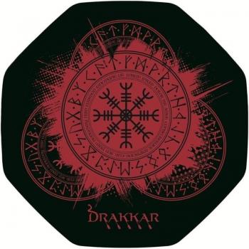 Konix Drakkar Kattegat KX-DK-FMAT Alfombra para Silla Gaming Octogonal Antideslizante con Bordes Cosidos 99.5x3mm