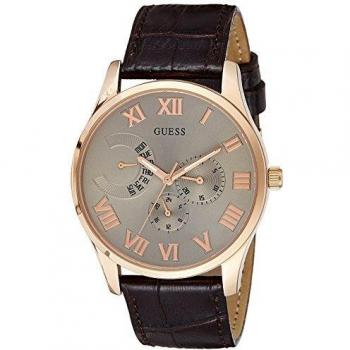 Guess Reloj analógico para Hombre de Cuarzo con Correa en Piel W0608G1