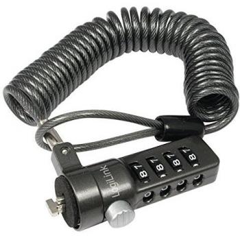 LogiLink NBS004 - Cable de Seguridad para portátil, Negro